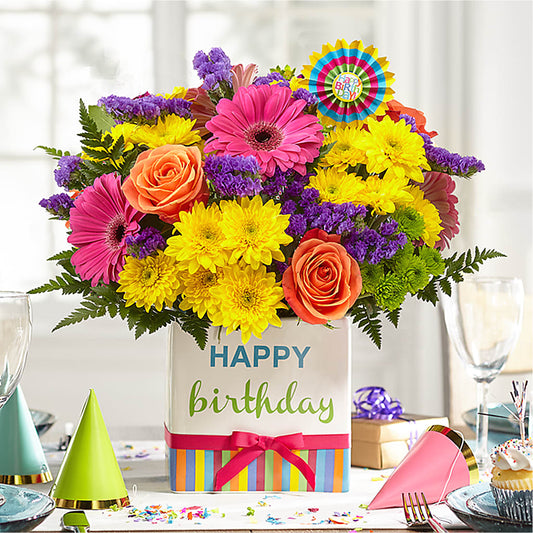 Birthday Brights Bouquet – Palette Flower, Austin TX