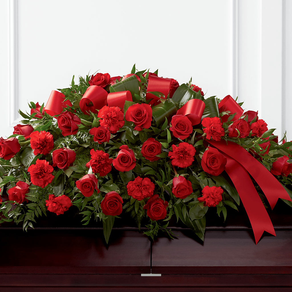 Tribute of Life Casket Spray – Palette Flower, Austin TX