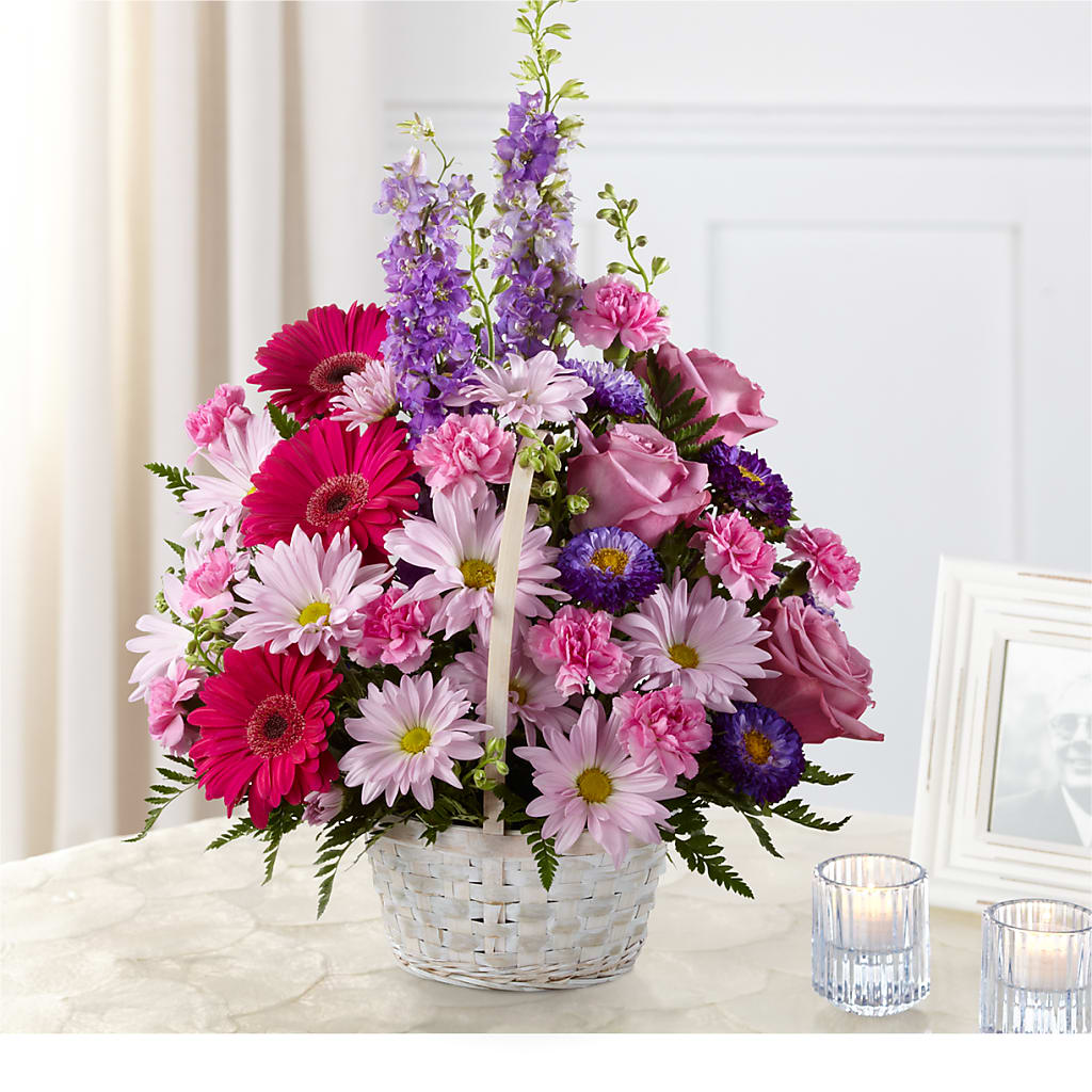Pastel Peace Basket – Palette Flower, Austin TX