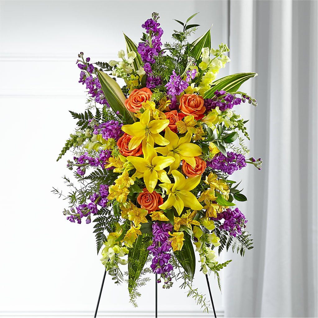 Thoughtful Prayers Standing Spray – Palette Flower, Austin TX