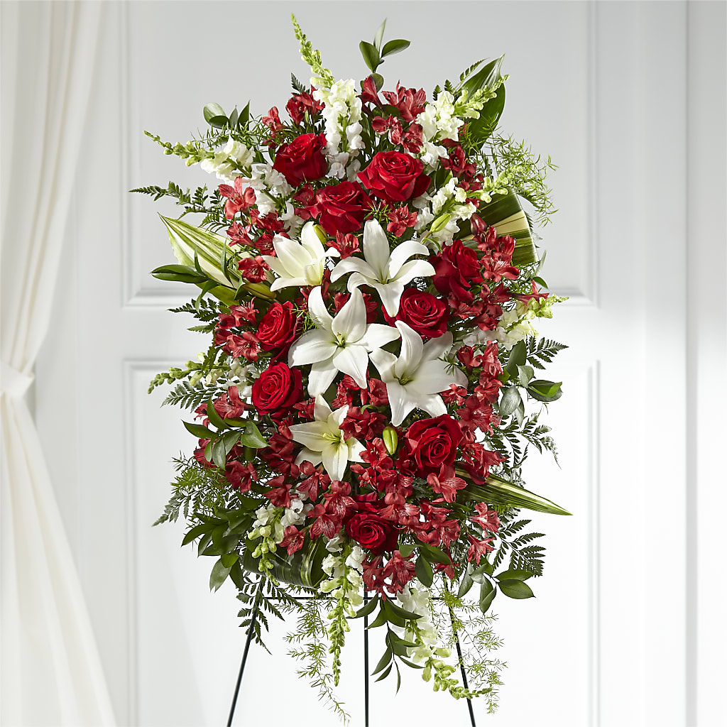 Everlasting Memory Standing Spray – Palette Flower, Austin TX