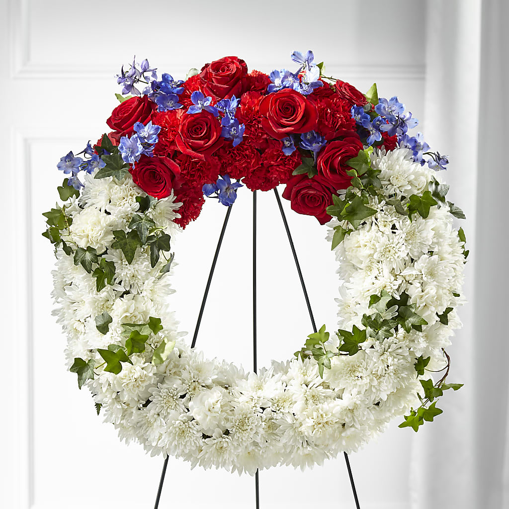 Patriotic Passion Wreath – Palette Flower, Austin TX