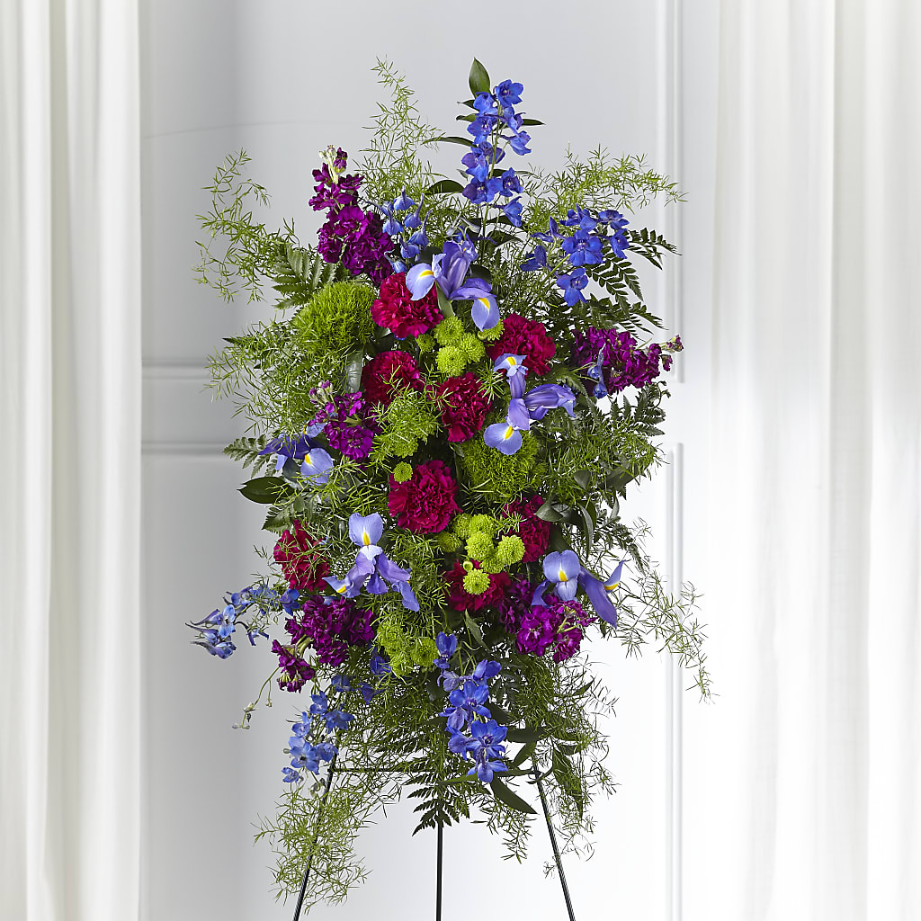 Heavenly Skies Standing Spray – Palette Flower, Austin TX
