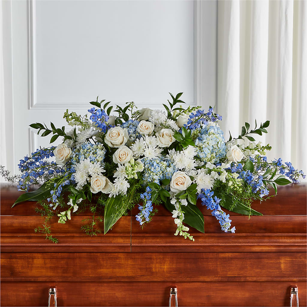 Timeless Essence Casket Spray – Palette Flower, Austin TX