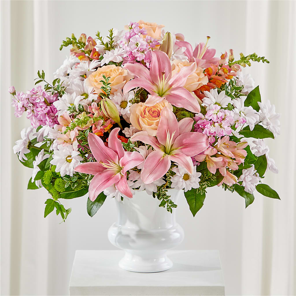 Heartfelt Gesture Urn Arrangement – Palette Flower, Austin TX