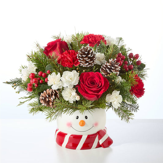 Jolly Snowman Bouquet –  Palette Flower, Austin TX