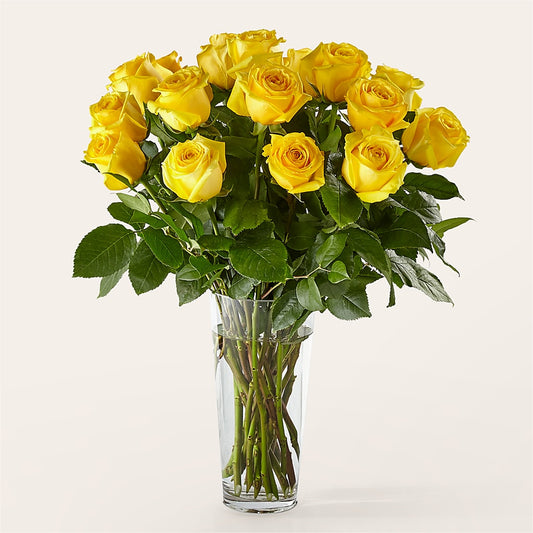 Long Stem Yellow Rose Bouquet –  Palette Flower, Austin TX