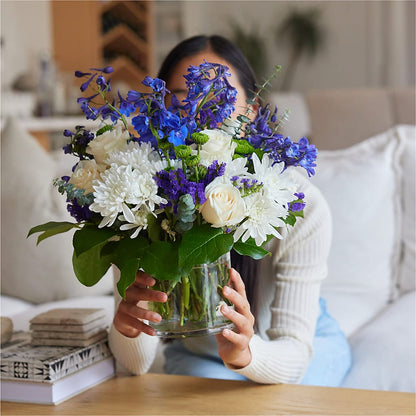 Cerulean Waves Bouquet –  Palette Flower, Austin TX