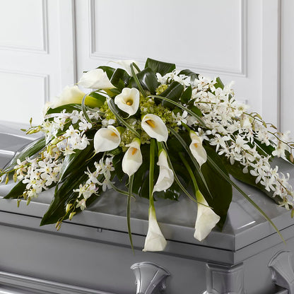 Angel Wings Casket Spray –  Palette Flower, Austin TX