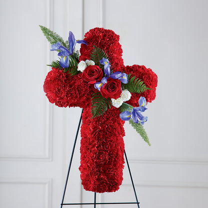 Faithful Hero Floral Cross –  Palette Flower, Austin TX