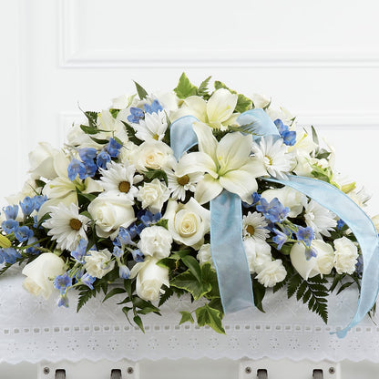 Tender Treasure Casket Spray –  Palette Flower, Austin TX