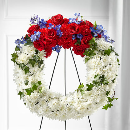 Patriotic Passion Wreath –  Palette Flower, Austin TX