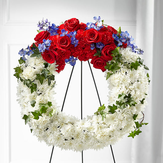 Patriotic Passion Wreath –  Palette Flower, Austin TX