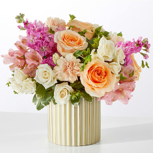 Paradise Bouquet with Ivory Vase –  Palette Flower, Austin TX