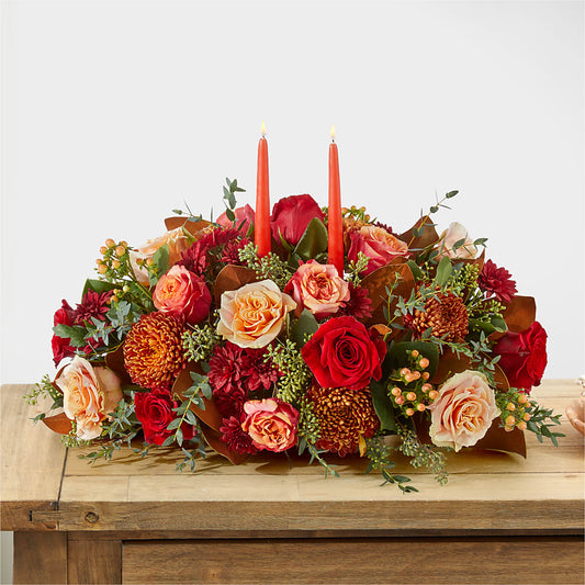 Gather Near Centerpiece –  Palette Flower, Austin TX