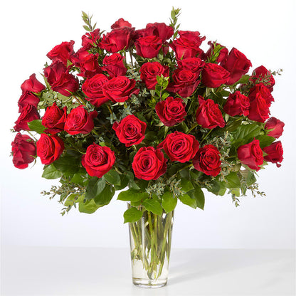 Forever Yours Fifty Stem Red Rose Bouquet –  Palette Flower, Austin TX