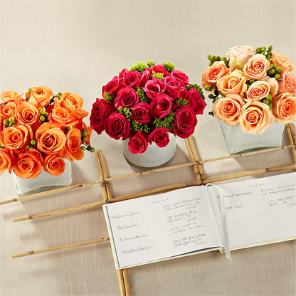 Dawn Rose Centerpiece –  Palette Flower, Austin TX